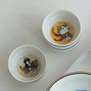 팝아트 디자인 소스볼 미니볼 3종 종지 도자기 식기 주방 용품 작은 그릇 반찬그릇 포인트 주방 소품