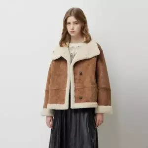 매장정품 SISLEY 시슬리 리버시블 하이넥 인조 무스탕 SALE31561 1188091