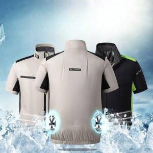 얼음조끼 반팔 선풍기 바람 팬 잠바 냉방 낚시