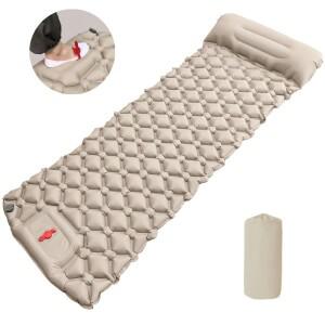 호환 야외 경량 캠핑 매트 풋 펌프 내장 190x58cm 에어 슬리핑 매트 1인 방습 풍선 쿠션