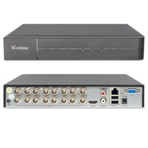 Westshine 16채널 5MP DVR, H.265+ CCTV 가정용 감시 레코더, TVI / CVI AHD CVBS IP 카메라용 16CH 하이브리드 5-in-1 원격 시청 동작 감지(하드 디스크 미포함)