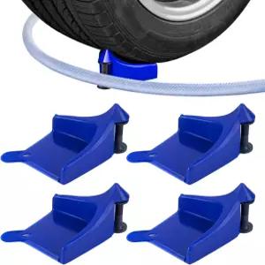 Apvok 4Pcs 카 호스 가이드 플라스틱 타이어 롤 세차 세부 사항 압력 세척 호스가 끼이거나 걸리는 것을