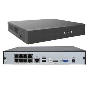 인웨랑 16CH 확장형 4K PoE 네트워크 비디오 레코더 NVR, 8포트 H.265 / 2K 5MP 3MP 1080P 카메라 지원, 원격 액세스, 모션 알람, 24/7 녹화, 스마트 재생, 하드 디스크 드라이브 없음