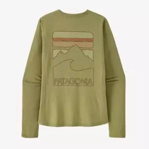 매장정품 PATAGONIA 파타고니아 []우먼즈 롱-슬리브드 캐필린 쿨 선 -피크 비전 PTLB 44935R5 1267268