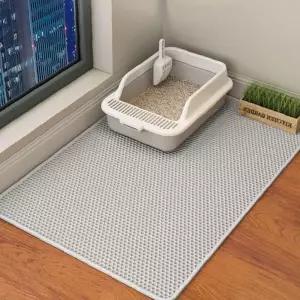 반려묘 화장실 앞 깔개 대형 사이즈 모래 비산 방지 미끄럼 방지 패드