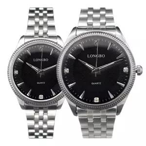 커플 손목시계 메탈 디자인 시계 TC2 LO-83379B 연인 실버 Lvy1+7sCp