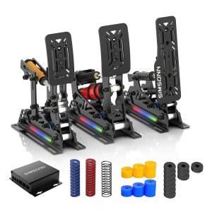SIMSONN PRO X 울트라 심 레이싱 페달 PC 시뮬레이터 로드 셀 HE 유압 지원 햅틱 리액터(PRO P3-H3)