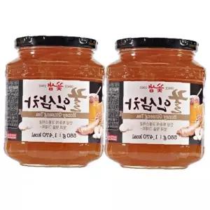 인삼 농축액 음료 베이스 1.16kg 세트 유리병 담긴 전통 차 재료