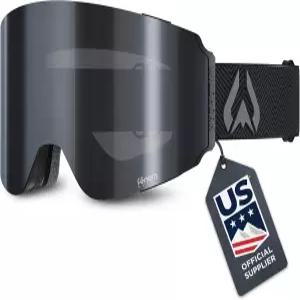 와일드혼 맥스필드 프로 변색 스키 고글 - 페놈 렌즈 185° 3배 김서림 방지 긁힘