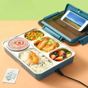 전기 가열 보온도시락 스테인리스 점심 도시락통 직장인