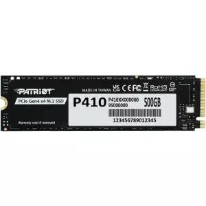 패트리어트 P410 500GB 내장 SSD - NVMe PCIe Gen 4x4 M.2 2280 순차 읽기 최대 5 000MB/s 및 쓰기 2