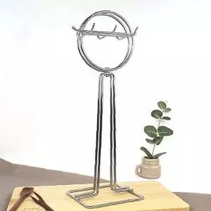 회전식 주방도구 보관대 스테인리스 8홀 조리기구 수납함 원형거치대 탁상용 공간절약