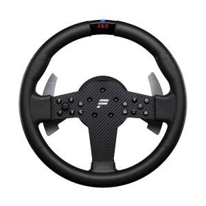 파나텍 심 레이싱 CSL 스티어링 휠 P1 V2 (QR2 LITE) u2013 고무화 그립, RevStripe, LED 디스플레이, 메탈 시프터 패들, QR2 LITE 사이드 프리 인스톨드 PC