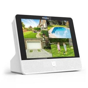 Hiseeu 4K PoE NVR 네트워크 비디오 레코더, 카메라 시스템용 올인원 12인치 모니터, / 5MP 4MP 3MP 1080P 지원, 모션 감지, 24/7 녹화, 스마트 재생, HDD 없음