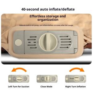 호환 자가 팽창 캠핑 매트 - 메모리폼 같은 반발 기능 두꺼운 스펀지 패드  보관 가방 포함