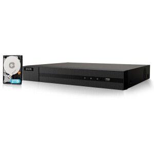 AI 모션 감지 기능이 있는 Anpviz H.265+ 3K Lite CCTV DVR 8 채널, 6MP 하이브리드 기능 5-in-1(아날로그 /AHD /TVI /CVI /IPC) 감시 DVR, 8CH 아날로그 및 2CH IP 카메라 지원(2TB 하드 드라이브 포함)