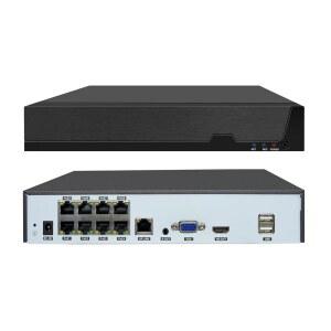 텐노즈 8채널 12MP PoE 네트워크 비디오 레코더 NVR, 8포트 H.265 NVR 지원 / 6K 4K 8MP 5MP 3MP 1080P 카메라, 원격 액세스, 모션 알람, 24/7 녹화, 스마트 재생, 하드 디스크 드라이브 없음