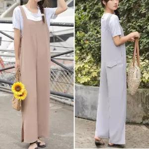 민소매 와이드 점프수트 LL-B113 Yhi5+6REE