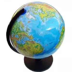 지리학습 회전식 지구본 32cm 한글표기 교육용 책상인테리어 세계지도 지형표시