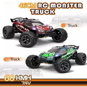 수집품 RC 업그레이드 대형 18 드리프트 무선 조종 자동차 2.4G 4륜구동 60KM/H 고속 레이싱카 46CM 슈퍼