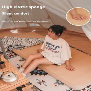 호환 Lohascamping 더블 자체 팽창 매트리스  두꺼운 10cm 컴팩트 접이식 캠핑 수면 침대 패드  1-2 인용