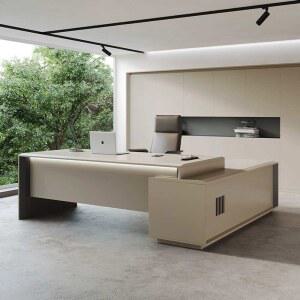 임원책상 CEO 책상 1 간부 60x높이 컴퓨터 8m데스크 대표이사 ㄱ자책상 사장의자