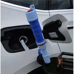 꾹상점1  오일 휘발유 KC인증 주입기 기름 전동 주유기 자바라 주유 석유 말통 등유 물 펌프 자동 건전지식