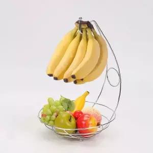 과일보관 스탠드 바나나걸이 스테인리스 그릇형 식탁 주방 신선도유지용