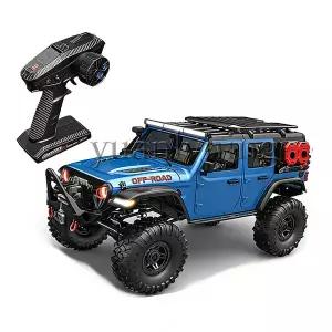 수집품 RC 1/10 RC카 무선 조종 자동차 2.4G 완전 비례 제어 락 크롤러 4륜 구동 오프로드 등반 트럭 LED