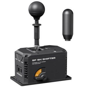 PXN SF SH 심 레이싱 시프터, H-패턴 및 순차 듀얼 모드, 홀 효과 센서, 알루미늄 합금 본체, 6+2+R 기어, 조절 가능한 저항, USB RJ11 PC 휠 베이스와 호환됨