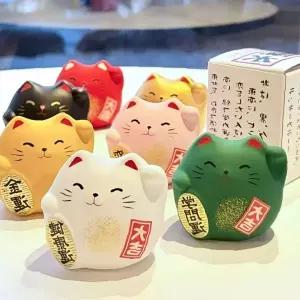 일본풍 복고양이 미니어처 장식 인테리어 소품 책상 선반 개업 집들이 기념품