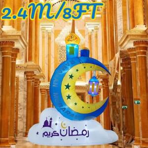 호환 팽창식 크리스마스 장식  산타 클로스 썰매  사슴  야외 내장 LED 조명  3.6m