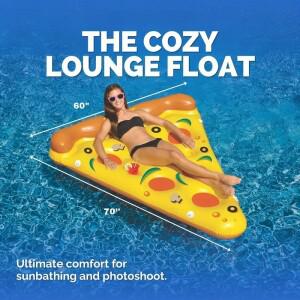 호환 대형 피자 수영장 물놀이 튜브 매트리스 링 원형 아일랜드 시원한 파티 풀 장난감 플로트