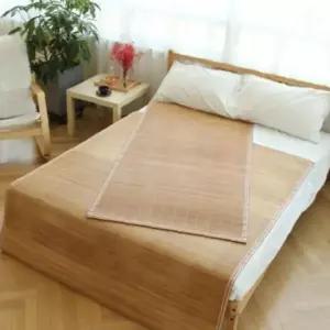 대나무 탄화처리 여름 침대 깔개 통풍 시원한 수면 돗자리 135x180cm 사이즈