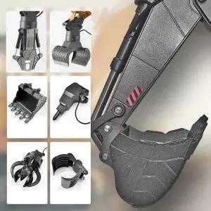 수집품 RC 1/14 HUINA 1593 114 금속 굴삭기 덤프트럭 크롤러 합금 트랙터 로더 2.4G 무선 조종 자동차 엔