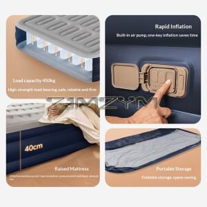 호환 야외용 에어매트리스 내장 펌프 에어쿠션 낮잠 침대 자가 팽창 매트 가정용 싱글/더블