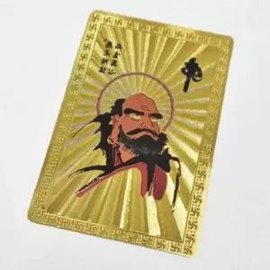 금박 달마도 부적카드 재물운상승 금전행운 풍수인테리어 휴대용 개운카드 선물용