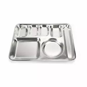 [하프클럽/브이와이]업소용식판 스텐 식판 배식판 단체급식식판 4찬