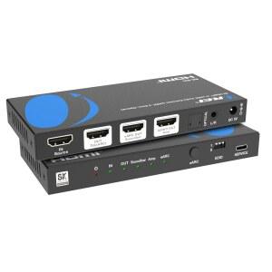 OREI eARC 4K 120Hz 오디오 추출기, 컨버터 사운드바 ARC 지원, HDCP 2.3 - 돌비 애트모스, HDR10+, 디지털 /DTS 패스스루 비전, 소노스 스피커용, 3.5mm, 광학 (BK-931)