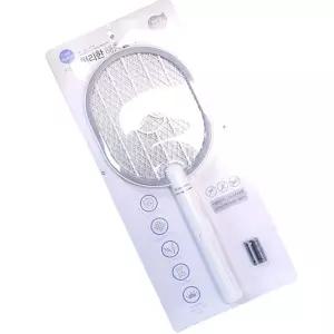 전자파리채 안전 전자기 건전지용 전기 야광 해충킬러 IlE7+5nOX