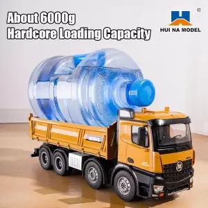 수집품 RC 후이나 1536 덤프트럭 114 크레인 크롤러 12CH 무선 조종 굴삭기 스케일 트럭 트랙터 건설 차량