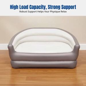 호환 에어매트  휴대용 5-in-1 에어 소파 침대  접이식 야외 캠핑  가정  텐트  이중 레벨  수동 펌프