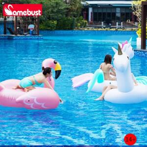 호환 카메버스트 로즈 골든 풍선 플라밍고 수영 튜브  파티  해변 장식용 플로팅 토이