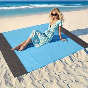 경량 캠핑 매트 방수 접이식 담요 야외 방습 여행 휴대용 해변 잔디 포켓 패드