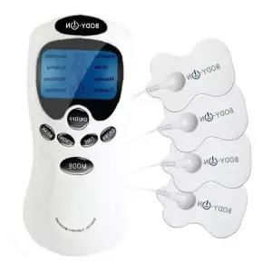 휴대용 전기자극 저주파 안마기구 마사지 치료기 패드부착형