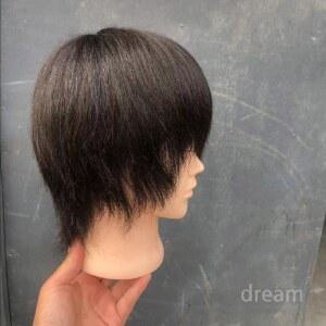 트가발 인모 통가발 단발컷 연습용 헤어컷 단발 남자 파마