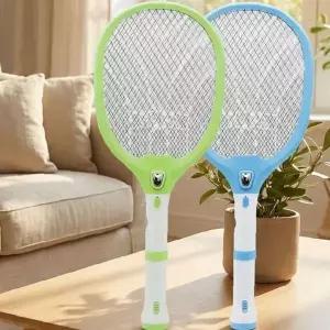 무선 해충 박멸 라켓 실내 야외 겸용 USB 충전 방식 3단 전압 조절 안전망