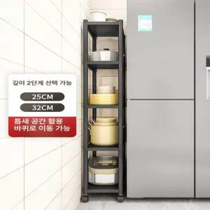틈새수납장250 세탁기 틈새장 주방 즐겨찾기 코너장 층간 이동 건조기 폭좁은 너비 심플