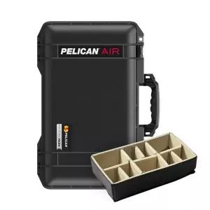 펠리칸 케이스 에어 1535(블랙)+뚜껑폼+호환 디바이더 카메라 드론 기내용 캐리어