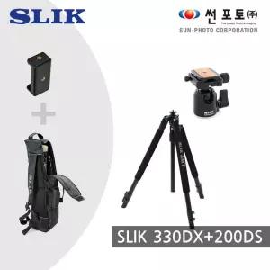 슬릭 PRO 330DX 삼각대 + 볼헤드 SBH-200DS 세트 (삼각대 케이스 + 스마트폰 거치대 증정)